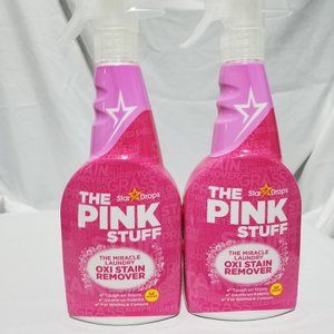 2 The Pink Stuff The Miracle Laundry Oxi Stain Remover Spray Bottles Brand New